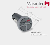 Marantec Digital 323 Handsender mit 868,3 MHz für Zigarettenanzünder