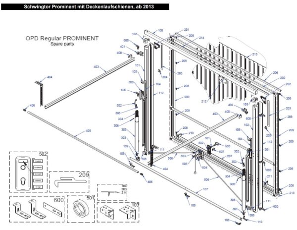 Zargendeckleiste, L = 3000 mm