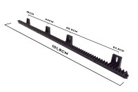 Zahnstange 1m für Schiebetorantriebe (2x 0,5m Teile)