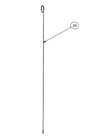 Normstahl Tragseil 3305 mm TOF über 2500 mm Höhe 3 mm