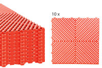 Garagenbelag rot 10 Stück
